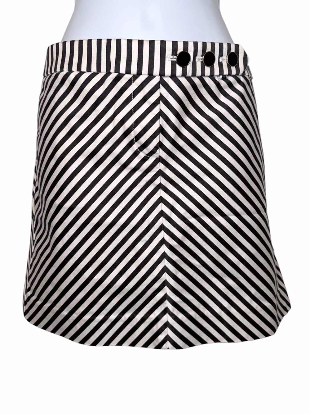 J. Crew Blue, White Navy Mariner Stripe Mini Skirt Size 8